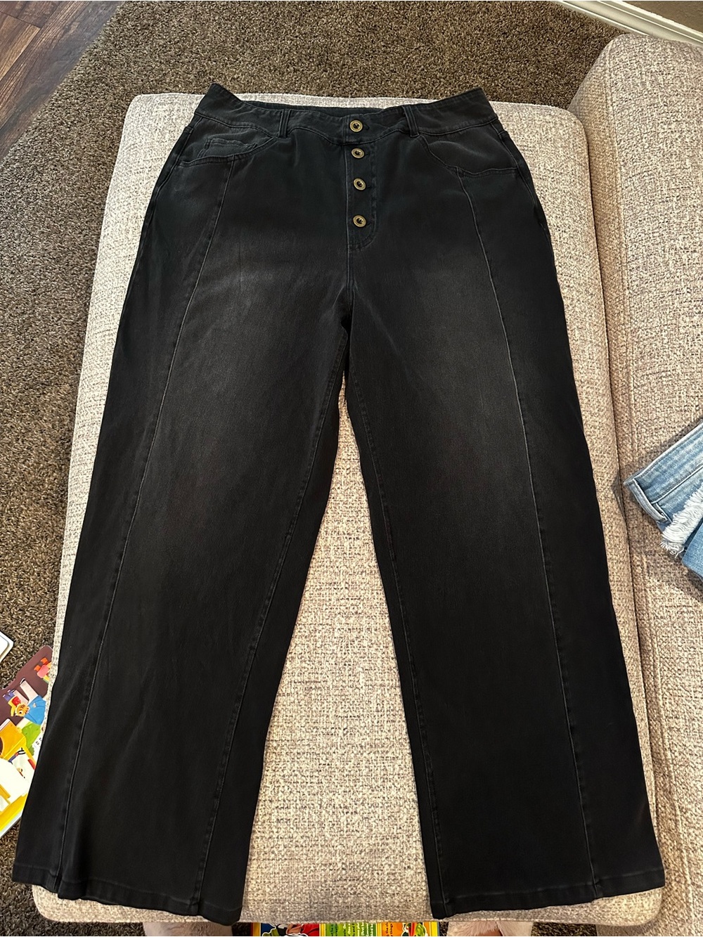 HALARA Black High-Rise Wide Leg Pants